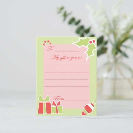 KRW Custom Holiday Gift Kaart (Staand voorkant)