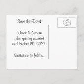 KRW Custom Indian Jeweled Photo Sla de datum op Aankondigingskaart (Achterkant)