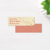 KRW Custom Save the Date Fall Leaves Bruiloft Mini Visitekaartjes (Bureau)