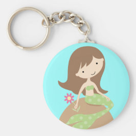 KRW Cute Blue Mermaid Sleutelhanger