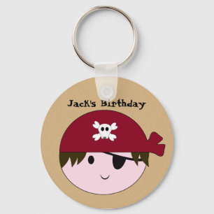 KRW Cute Custom Pirate Birthday Sleutelhanger