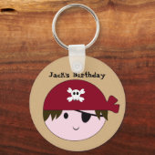 KRW Cute Custom Pirate Birthday Sleutelhanger (Voorkant)