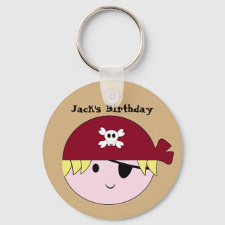 KRW Cute Custom Pirate Birthday Sleutelhanger