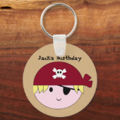 KRW Cute Custom Pirate Birthday Sleutelhanger (Voorkant)