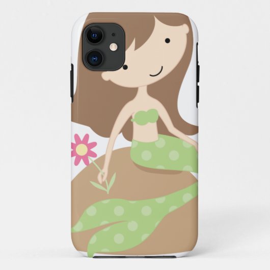 KRW Cute Green Mermaid Case-Mate iPhone Case (Achterkant)