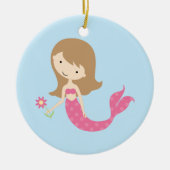 KRW Cute Pink Mermaid Ornament (Voorkant)