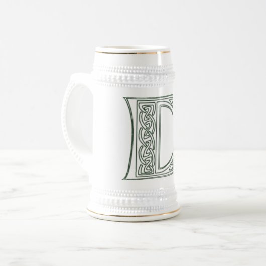 KRW - D - Celtic Monogrammed Stein Bierpul (Voorkant links)
