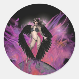 KRW Dark Angel Gothic Ronde Sticker