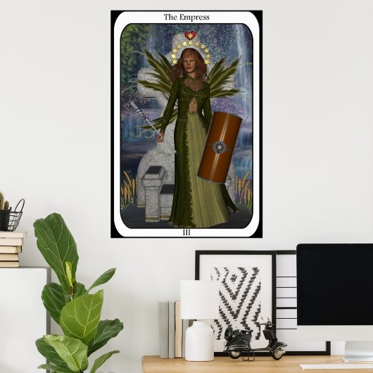 KRW de Empress Fairy Tarot Kaart Poster (Thuiskantoor)