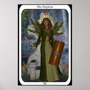 KRW de Empress Fairy Tarot Kaart Poster