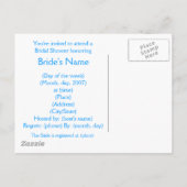 KRW Dragonfly Custom Bruids Douche Uitnodiging Briefkaart (Achterkant)