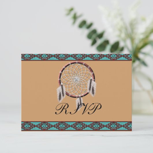 KRW Dreamweaver Native American Wedding RSVP (Staand voorkant)