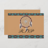 KRW Dreamweaver Native American Wedding RSVP (Voorkant / Achterkant)