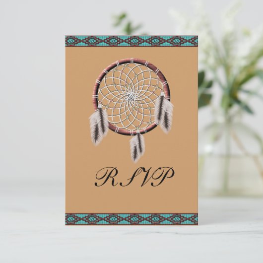 KRW Dreamweaver Native American Wedding RSVP (Staand voorkant)