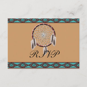 KRW Dreamweaver Native American Wedding RSVP Kaartje