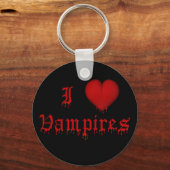 KRW Drijft bloed I Love Vampiers Sleutelhanger (Voorkant)