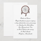 KRW Drocatcher Custom Wedding Invitation Kaart (Voorkant / Achterkant)