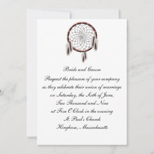 KRW Drocatcher Custom Wedding Invitation Kaart