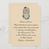 KRW Drocatcher Custom Wedding Invitation Kaart (Voorkant / Achterkant)