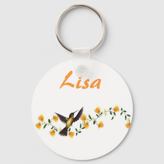 KRW Eigen naam Hummingbird Sleutelhanger (Voorkant)
