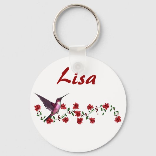 KRW Eigen naam Hummingbird Sleutelhanger (Voorkant)