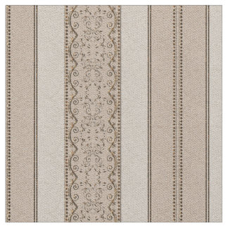 KRW  elegant beige Scroll Stripe Fabric Stof