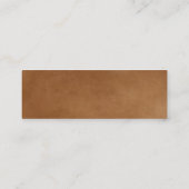 KRW Elegant Celtic Shamrock Parchment Custom Mini Visitekaartje (Achterkant)