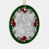 KRW Elegant Pointsettia Lijst Keepomwille Ornament (Rechts)