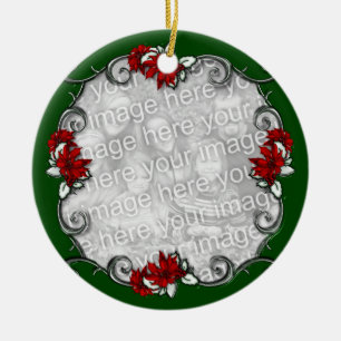 KRW Elegant Pointsettia Lijst Keepomwille Ornament