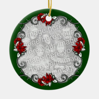 KRW Elegant Pointsettia Lijst Keepomwille Ornament
