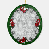 KRW Elegant Pointsettia Lijst Keepomwille Ornament (Links)