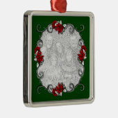 KRW Elegant Pointsettia Lijst Keepomwille Ornament (Rechts)
