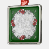 KRW Elegant Pointsettia Lijst Keepomwille Ornament (Links)