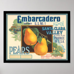 KRW Embarcadero Pars Crate Label Poster