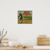 KRW etiket met beste streekappels Poster (Keuken)