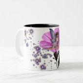 KRW Flower Faery 1 Tweekleurige Koffiemok (Voorkant links)