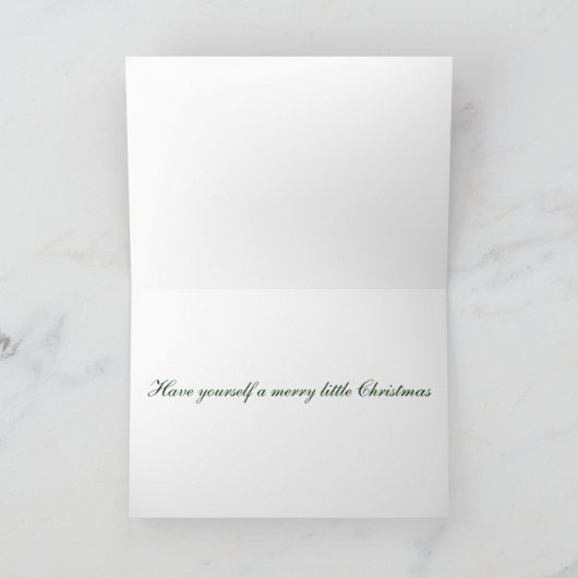 KRW Fun Lil Kerstboom Custom Photo Card Feestdagen Kaart (Binnen)