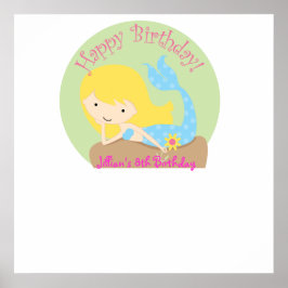 KRW Fun Lil Mermaid Birthday Autograaf Poster