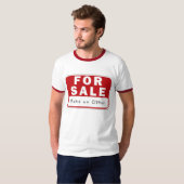 KRW Funny for Sale Sign T-Shirt (Voorkant volledig)