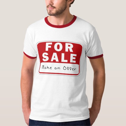 KRW Funny for Sale Sign T-Shirt (Voorkant)