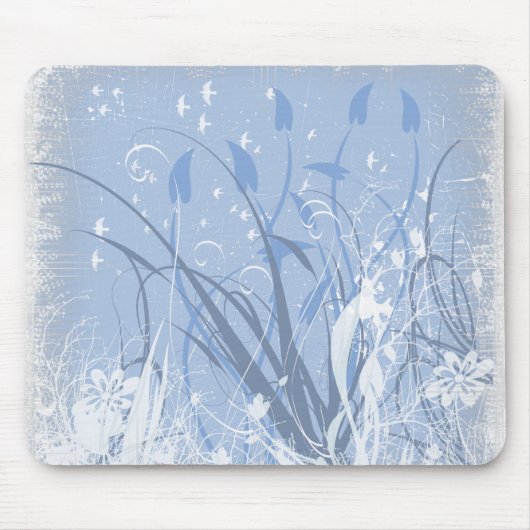 KRW gekrompen in Blue Take 2 Muismat (Voorkant)