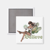 KRW Geloof in Faeries Brunette Magneet (Voorkant / Achterkant)