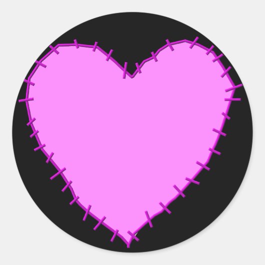 KRW gestikte hart Stickers (Voorkant)