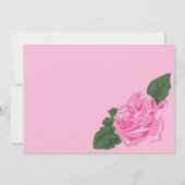 KRW Girls Ballet Roos Blank Birthday Uitnodiging (Achterkant)