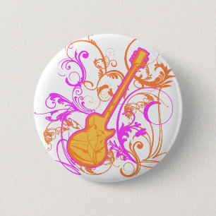 KRW Girls Rock Guitar Grunge Ronde Button 5,7 Cm