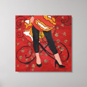 KRW Girls willen gewoon een plezier hebben Canvas Afdruk