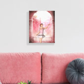 KRW Gloaming in Roze Fantasie Art Canvas Afdruk (Insitu (Woonkamer))