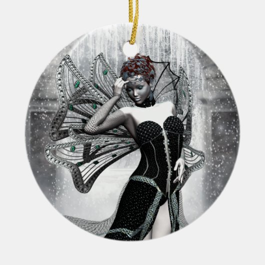 KRW Gothic WinterFaery Fantasy Ornament (Voorkant)