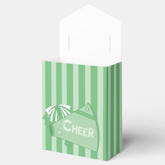 KRW Groene Cheerleader Party Tent Favor Bag Bedankdoosjes (Geopend)