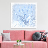 KRW Grunge in Blauw 2 Ingewikkeld Canvas Afdruk (Insitu (Woonkamer))